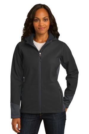 Port Authority® L319 - Ladies Vertical Hooded Soft Shell Jacket