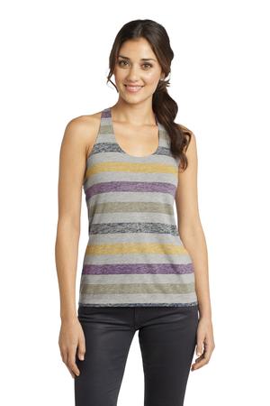 District - Juniors Reverse Striped Scrunched Back Tank. DT229