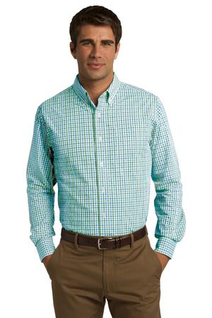 Port Authority® S654 - Long Sleeve Gingham Easy Care Shirt
