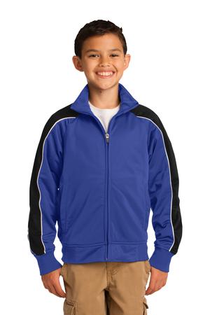 Sport-Tek Youth Piped Tricot Track Jacket. YST92