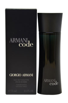 Giorgio Armani Armani Code EDT Spray For Men 1.7 oz. & 2.5 oz.
