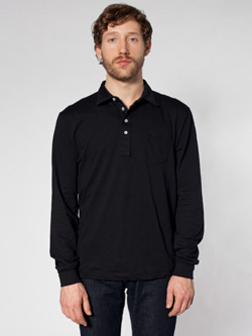 American Apparel 2472 - Fine Jersey Long Sleeve Leisure Shirt