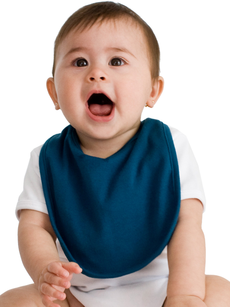American Apparel 4010ORG - Infant Organic Baby Rib Reversible Bib