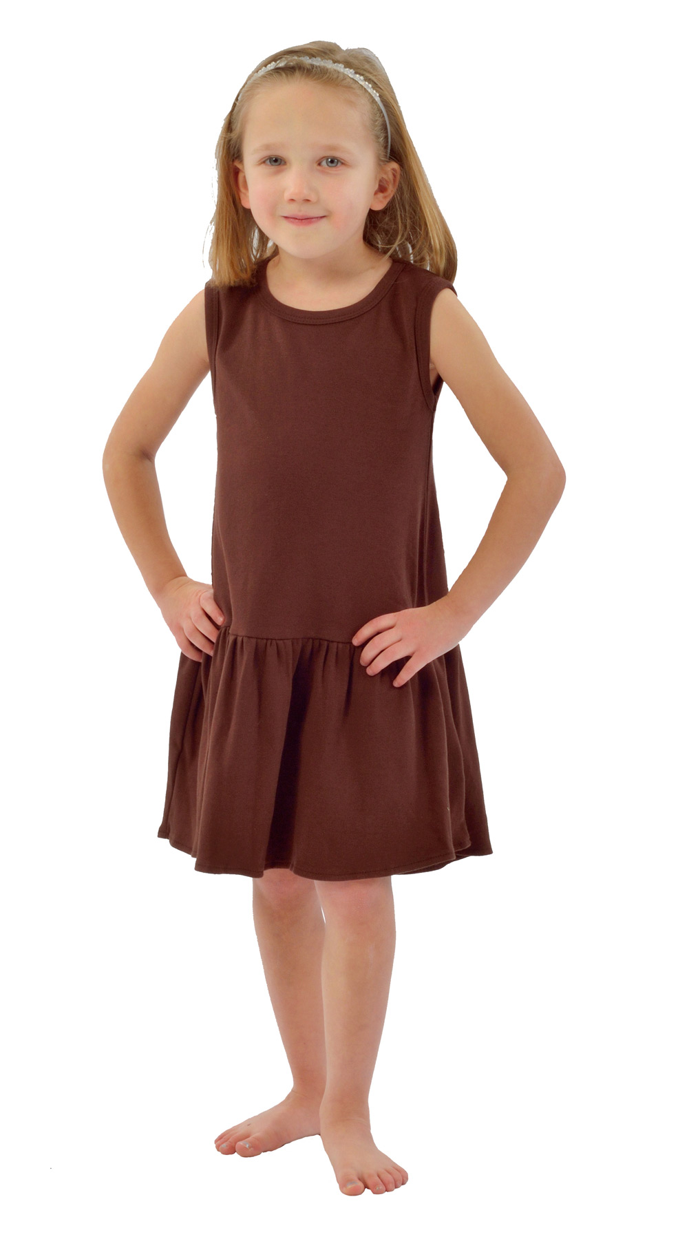 Monag 400104 - Interlock Sleeveless Pleated Dress