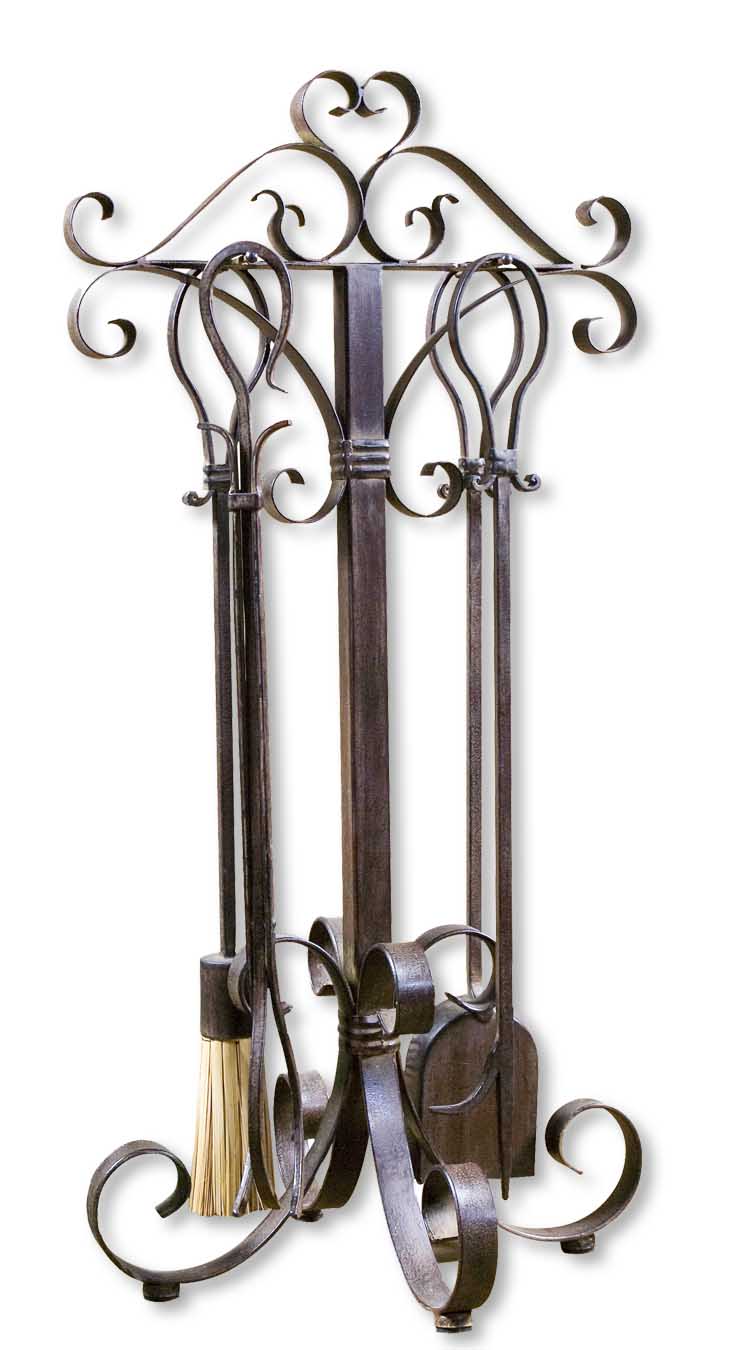 Uttermost 20338 Daymeion Metal Fireplace Tools Set/5