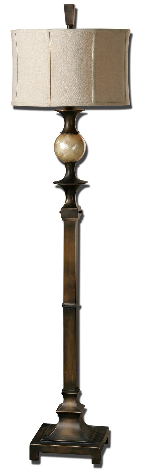 Uttermost 28241-1 Tusciano Dark Bronze Floor Lamp