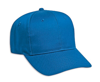 Cotton twill solid color six panel pro style caps