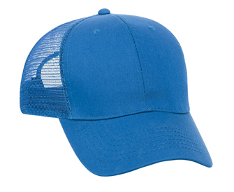 Cotton twill solid and two tone color six panel low profile pro style mesh back caps