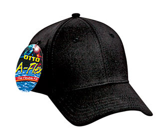 OTTO A-Flex stretchable cotton twill solid color six panel low profile pro style cap