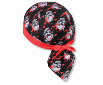 Printed design cotton poplin biker style head wraps (2006 OTTO)