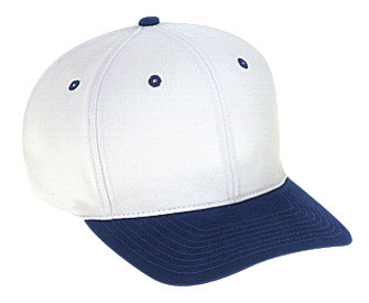 Superior brushed cotton twill solid and two tone color six panel pro style caps