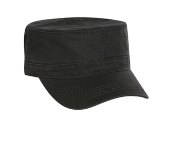 Superior garment washed cotton twill withheavy stitching solid color military style caps