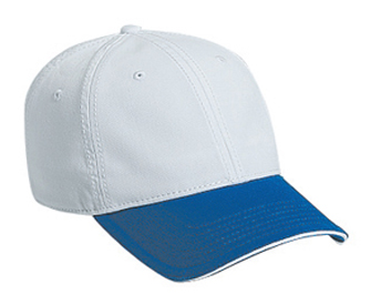Superior garment washed cotton twill sandwich visor solid and two tone color six panel low profile pro style caps