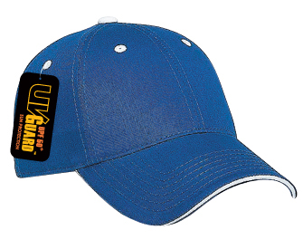 UV Protection superior cotton twill sandwich visor solid color six panel low profile pro style cap