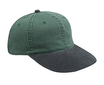 Youth washed pigment dyed cotton twill two tone color six panel low profile pro style caps