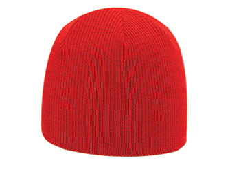 Acrylic knit solid color beanies, 8 1/2"