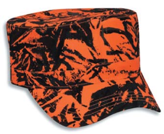 Camouflage cotton twill military style cap