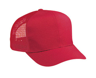 OTTO Cap 30-287 - 6-Panel Cotton Blend Mid-Profile Trucker Hat