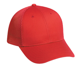 OTTO Cap 83-605 - OTTO Comfy Fit 6-Panel Cotton Twill with Polyester Air Mesh Back Baseball Cap