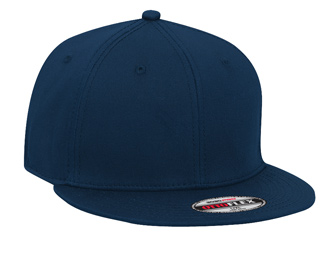 OTTO Flex stretchable superior cotton twill flat visor solid color six panel pro style caps
