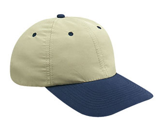 Polyester microfiber soft visor solid and two tone color six panel low profile pro style caps