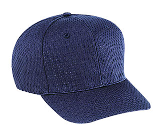 Polyester pro mesh gray undervisor solid color six panel pro style caps