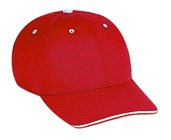 OTTO Cap 23-368 - Polyester Pro Mesh Sandwich Visor Baseball Cap
