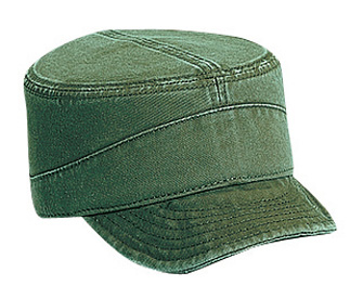 Superior garment washed cotton twill flexible soft visor solid color military style caps