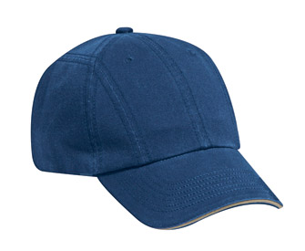 Superior garment washed cotton twill sandwich visor solid and two tone color six panel twelve panel low profile pro style caps