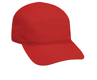 Superior garment washed cotton twill solid color five panel camper style caps