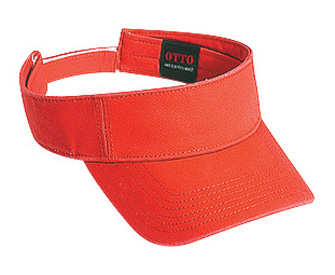 Superior garment washed cotton twill solid color sun visors