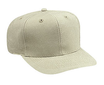 Washed canvas solid color six panel pro style caps