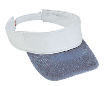 Washed pigment dyed cotton twill two tone color sun visor