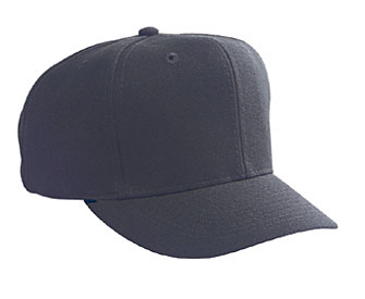 Wool blend gray undervisor solid and two tone color six panel pro style caps
