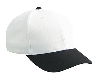 Wool blend solid and two tone color six panel low profile pro style caps