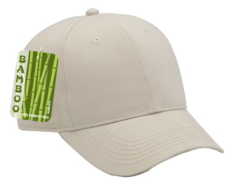 Brushed bamboo twill solid color six panel low profile pro style caps