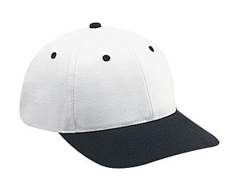 Brushed cotton twill solid and two tone color six panel low profile pro style caps