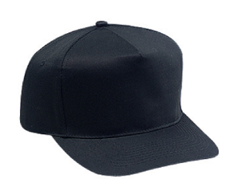 Cotton twill solid color five panel pro style caps