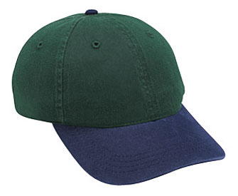 Garment washed cotton twill solid and two tone color six panel low profile pro style caps