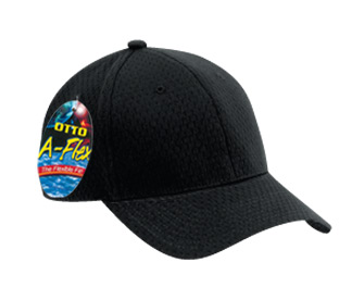OTTO A-Flex stretchable polyester pro mesh solid color six panel low profile pro style caps
