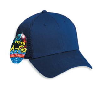 OTTO Flex cotton twill withstretchable polyester air mesh back solid color six panel low profile pro style caps