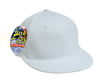 OTTO Flex stretchable deluxe cotton twill flat visor solid color six panel pro style caps