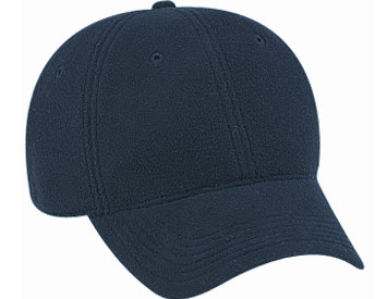 Polyester micro fleece solid color six panel low profile pro style caps