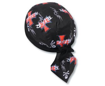 Printed design cotton poplin biker style head wraps (2006 OTTO)