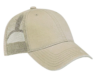 OTTO Cap 121-858 - Garment Washed Cotton Twill 6-Panel Low Profile Trucker Hat