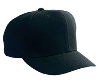 Wool blend solid color six panel pro style caps