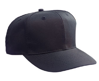 Youth cotton twill solid color six panel pro style caps