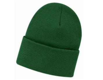 Acrylic knit solid color beanies, 12"