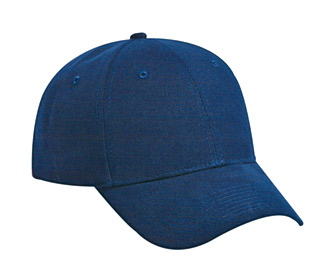 Brushed cotton canvas solid color six panel low profile pro style caps