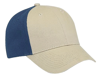 Brushed cotton twill two tone color six panel low profile pro style caps